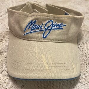 Maui Jim beige got aloha sun visor.Have some wear on visor some faded mark.